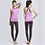 cheap Yoga Clothing-Women&#039;s Tracksuit Yoga Pants With Top Winter Open Back Fashion Purple Blue Pink Modal Yoga Pilates Exercise &amp; Fitness Clothing Suit Sleeveless Sport Activewear Four-way Stretch Softness Zoned