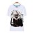 billige Cosplay til hverdagen, hettegensere og t-skjorter-Inspirert av Tokyo Ghoul Ken Kaneki Anime  &quot;Cosplay-kostymer&quot; Japansk Cosplay T-skjorte Trykt mønster Kortermet Topp Til Herre