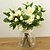 voordelige Kunstbloemen-1 Tak Zijde Gardenia Bloemen voor op tafel Kunstbloemen
