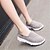 cheap Women&#039;s Sneakers-Women&#039;s Shoes Synthetic Flat Heel Comfort Loafers Outdoor / Casual Black / Pink / Gray