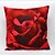 cheap Throw Pillows &amp; Covers-3D Rose Pattern Velvet Pillowcase Sofa Home Decor Cushion Cover (18*18inch)