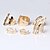 cheap Rings-Jewelry Set Gold Alloy Leaf Heart Ladies Unusual Unique Design One Size / Women&#039;s / Statement Ring / Open Cuff Ring
