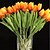 رخيصةأون زهور اصطناعية-باقة أزهار الزفاف المصنوعة من البولي يوريثان زهرة الطاولة 8 قطع 35 سم