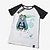 billige Cosplay til hverdagen, hettegensere og t-skjorter-Inspirert av Vokaloid Hatsune Miku Anime  &quot;Cosplay-kostymer&quot; Japansk Cosplay T-skjorte Trykt mønster Kortermet T-Trøye Til Herre Dame