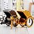levne Budíky-kreativní retro rikša alarm stolní dekorace plast Hodiny na nočním stolku