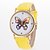cheap Fashion Watches-Women&#039;s Wrist Watch Quartz Leather Black / White / Blue Hot Sale Analog Butterfly Fashion - White Black Yellow One Year Battery Life / Tianqiu 377