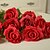 זול פרח מלאכותי-משי / פלסטיק ורדים פרחים מלאכותיים