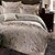 preiswerte 3D-Bettbezüge-Geometrisch Bettbezug-Sets 4 Stück Seide/Baumwolle Luxuriös Jacquard Seide/Baumwolleca. 1,50 m breites Doppelbett ca. 1,90 m breites