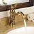 billige Baderomskraner-Bathroom Sink Faucet - Standard Ti-PVD Centerset Single Handle One HoleBath Taps / Brass
