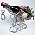 olcso Bortartók-divat művészet kiváló minőségű bor rack retro bortartó lakberendezési tárgyak krómozás