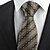 זול אביזרים לגברים-עניבה-משובץ (רשת)(חום,פוליאסטר)