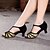 preiswerte Lateinamerikanische Schuhe-Damen Schuhe für den lateinamerikanischen Tanz Sandalen Absätze Glitter Gerafft Kubanischer Absatz Rot Silber Gold Schnalle