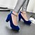 cheap Women&#039;s Heels-Women&#039;s Shoes Leatherette Chunky Heel Heels Heels Wedding / Office &amp; Career / Party &amp; Evening Black / Blue / Red
