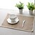 voordelige Placemats &amp; Coasters &amp; Trivets-Square Solid Placemat , Linen Material Table Decoration 6