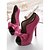 cheap Women&#039;s Heels-Women‘s Heels Summer Heels PU Casual Stiletto Heel Bowknot Black / White / Fuchsia