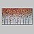 preiswerte Abstrakte Gemälde-Handgemalte Abstrakt Landschaft Blumenmuster/Botanisch Abstrakte Landschaft Horizontal,Modern Ein Panel Leinwand Hang-Ölgemälde For Haus