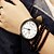 abordables Montres Tendance-Homme Montre Bracelet Quartz Grosses soldes Cuir Bande Analogique Charme Mode Noir / Marron - Noir / Blanc Noir Marron / Blanc