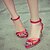ieftine Sandale de Damă-Pantofi pentru femei-Imitație de Piele-Toc Stiletto-Tocuri / Vârf Deschis / Pantofi pe Gleznă-Sandale-Birou &amp; Carieră / Rochie / Casual-