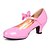 abordables Chaussures filles-Fille Chaussures Similicuir Printemps / Eté Chaussures à Talons Boucle pour Rouge / Rose / Argenté