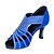 economico Scarpe da ballo-Per donna Scarpe per balli latini / Liscio Raso Sandali Con diamantini Tacco cubano Non personalizzabile Scarpe da ballo Nero / Blu / Giallo / Scamosciato