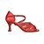 זול נעליים לטיניות-בגדי ריקוד נשים נעליים לטיניות בד גמיש אבזם סנדלים / עקבים / נעלי ספורט פאייטים / אבזם / פתחים עקב רחב מותאם אישית נעלי ריקוד נייבי / שחור / אדום / הצגה / עור