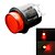 billige Kontakter til bilen-jtron bil knapp bryter med LED rød / blå lys - (12v)