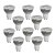 Χαμηλού Κόστους LED Σποτάκια-10pcs 4 W 350-400 lm GU10 LED Σποτάκια 4 LED χάντρες LED Υψηλης Ισχύος Θερμό Λευκό / Ψυχρό Λευκό / Φυσικό Λευκό 85-265 V / 10 τμχ / RoHs