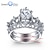 billige Dekorationer og gaver-Herre Dame Par Unisex Ring Kvadratisk Zirconium Sølv Stilfuld Bryllup Fest / aften Kostume smykker