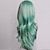 cheap Costume Wigs-Cosplay Costume Wig Synthetic Wig Curly Natural Wave Minaj Natural Wave Asymmetrical Wig Medium Length Long Green Synthetic Hair Women&#039;s Natural Hairline Green