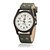 cheap Dress Classic Watches-Men&#039;s Wrist Watch Quartz Leather Black / White / Brown Analog White Black Khaki