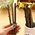preiswerte Schreibgeräte-Blätter staub- Stecker schwarzer Tinte Zweig Gelstift (1 PC gelegentliche Farbe)