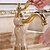 billige Baderomskraner-Bathroom Sink Faucet - Standard Ti-PVD Centerset Single Handle One HoleBath Taps / Brass