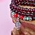 cheap Bracelets-6mm Wine Garnet Beads Strands Bracelet,Pendants is Random
