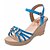 cheap Women&#039;s Sandals-Women&#039;s Outdoor Office &amp; Career Dress Summer Sparkling Glitter Wedge Heel Leatherette Black Pink Blue