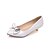 رخيصةأون أحذية نسائية-نسائي كعوب عقدة كعب القطة فستان جلد ظبي الربيع الصيف اللوز أبيض أسود
