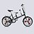 olcso Kerékpárok-Összecsukható kerékpár Kerékpározás 3 sebesség 20 hüvelyk Dupla tárcsafék Springer villa Monocoque Szokásos Alumínium ötvözet / Acél / Igen / #