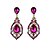 cheap Earrings-Women&#039;s Cubic Zirconia Drop Earrings Dangling Dangle Drop Fashion Gemstone Cubic Zirconia Rhinestone Earrings Jewelry Pink / Emerald / Royal Blue For