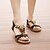 billige Sandaler til kvinner-Dame Sko Kunstlær Sommer Komfort Flat hæl til Avslappet Formell Svart Mandel