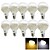 abordables Bombillas-YouOKLight 3 W Bombillas LED de Globo 6000/3000 lm E26 / E27 A50 6 Cuentas LED SMD 5630 Decorativa Blanco Cálido Blanco Fresco 220-240 V / 10 piezas / Cañas