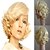 abordables Perruques Synthétiques Sans Bonnet-Perruque Synthétique Ondulé Ondulé Perruque Blond Court Blonde Cheveux Synthétiques Femme Blond