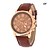 preiswerte Klassische Uhren-Herrn Uhr Armbanduhr Quartz Leder Schwarz / Braun Armbanduhren für den Alltag Analog Charme 1 # 2 # 3 # / Ein Jahr / Tianqiu 377