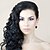 halpa Synteettiset trendikkäät peruukit-Synthetic Wig Curly Style Capless Wig Black Synthetic Hair Women&#039;s Black Wig