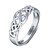 abordables Anillos-Nombre de la aduana de la manera personalizó el anillo de dedo de la plata esterlina 925 para las mujeres