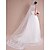cheap Wedding Veils-One-tier Cut Edge Wedding Veil Cathedral Veils with Appliques Tulle / Angel cut / Waterfall