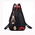 baratos Mochilas-Mulheres PU Leather Mochila Escolar Mala de Viagem mochila Grande Capacidade Sólido Compras Ao ar livre Preto