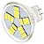 olcso Izzók-5db 3 W LED szpotlámpák 350 lm MR11 MR11 15 LED gyöngyök SMD 5730 Dekoratív Meleg fehér Hideg fehér 12 V