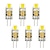 cheap LED Bi-pin Lights-6 pcs G4 2W 1LED Dimmable Corn Light AC12VDC12V White  Warm White