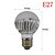 billige Lyspærer-100-300 lm E26 / E27 Smart LED-lampe A60(A19) 1 LED perler Høyeffekts-LED Fjernstyrt RGB 85-265 V