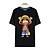 baratos Cosplay para o Dia a Dia &amp; T-shirts-Inspirado por One Piece Monkey D. Luffy Anime Fantasias de Cosplay Cosplay T-shirt Estampado Manga Curta Blusa Para Unisexo