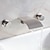 economico Da muro-rubinetto da bagno cascata rubinetto da bagno rubinetti da bagno di design contemporaneo diffuso (finitura nichel spazzolato)
